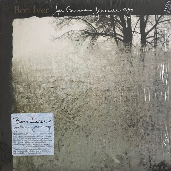 Image of Front Cover of LP - NEW/NEW - BON IVER, For Emma, Forever Ago (Jagjaguwar; JAG115LP, US Reissue, Insert, Download Code), ,  - 6016016C