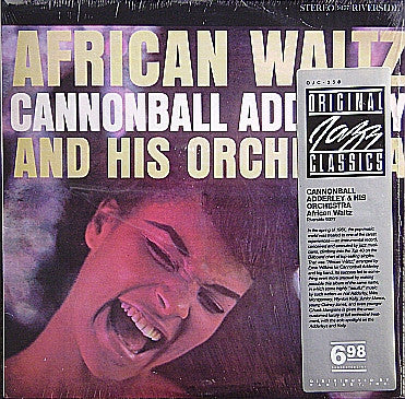 Image of Front Cover of LP - VG/VG - CANNONBALL ADDERLEY AND HIS ORCHESTRA, African Waltz (Original Jazz Classics ; OJC-258, US 1986 Reissue), Solid copy across the board.,  - 3516245C
