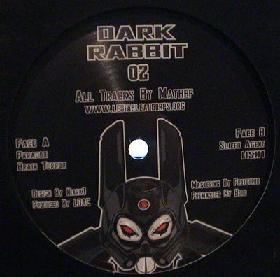 Image of Front Cover of 2025139E: 12" - MATHEF, Dark Rabbit 02 (Dark Rabbit; Dark Rabbit 02, France 2006)   /VG+