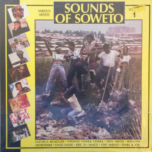Image of Front Cover of LP - VG/VG+ - VARIOUS, Sounds Of Soweto (Tusk Music; TUSK 8001, US 1988), Sleeve has small liquid stain - barely noticeable and a couple of bumped corners. ,  - 3126016E