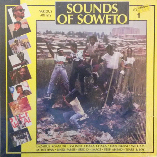 Image of Front Cover of LP - VG/VG+ - VARIOUS, Sounds Of Soweto (Tusk Music; TUSK 8001, US 1988), Sleeve has small liquid stain - barely noticeable and a couple of bumped corners. ,  - 3126016E