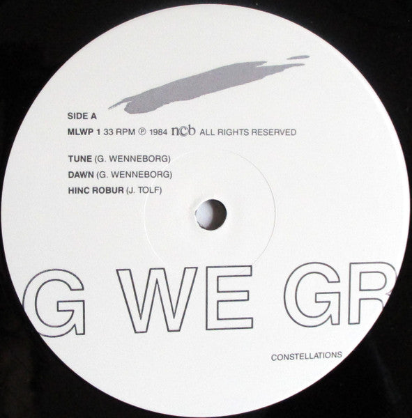 Image of Label Cover of 2015464C: LP - G WE GROUP, Constellations (Music Line Production; MLWP 1, Sweden 1984) Sleeve has some ring wear and the odd scuff  VG/VG