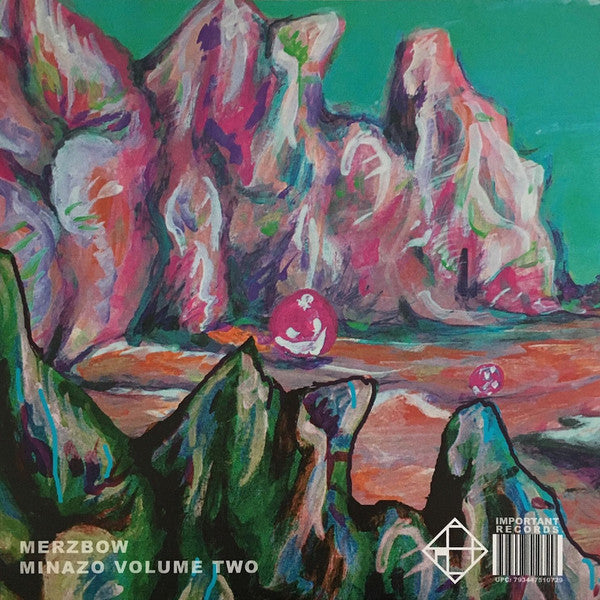 Image of Back Cover of LP - EX/EX - MERZBOW, Minazo Volume Two (Important Records; IMPREC107, US 2006, Textured Gatefold Sleeve, Limited Blue Green splatter), ,  - 3246188S