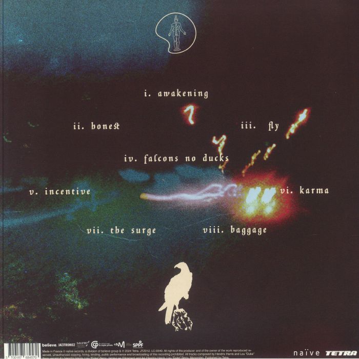 Image of Back Cover of LP - VG/VG+ - HENDRIX HARRIS, Awakening (Naive; JTZ012, France 2023), Still in opened shrinkwrap, 2 creased corners,  - 2045317S