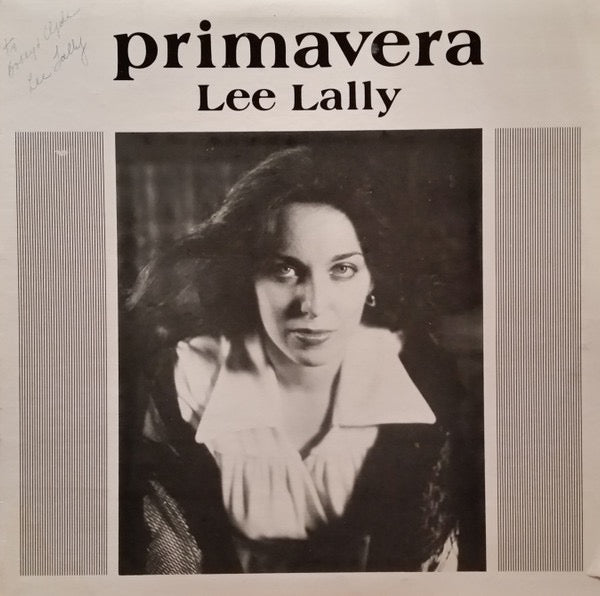 Image of Front Cover of LP - VG/VG - LEE LALLY, Primavera (Kanwic Records; HFS 266, US 1978, Pasteback Sleeve), ,  - 2015731C