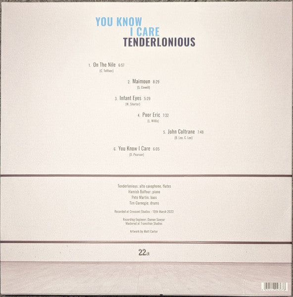 Image of Back Cover of Mini-LP - VG+/VG+ - TENDERLONIOUS, You Know I Care (22a; 043, UK 2023), Still In Opened Shrinkwrap,  - 3446351S