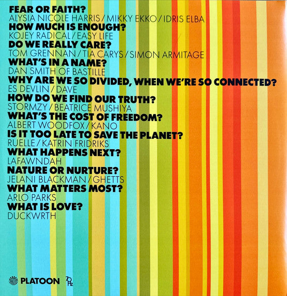 Image of Back Cover of 2125008E: 2xLP - FUTURE UTOPIA, 12 Questions (Platoon; UTPIA 12LP, UK & Europe 2020, Gatefold, 2 Inners)   VG+/VG+