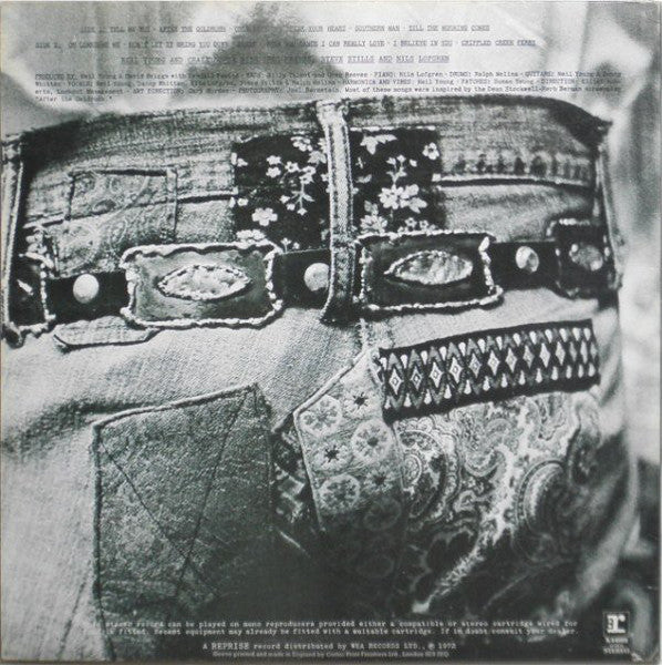 Image of Back Cover of LP - VG/VG - NEIL YOUNG, After The Gold Rush (Reprise Tan, No WB Logo; K 44088, UK 1972 Reissue, Gatefold, Poster), Edge wear. ,  - 2926362E