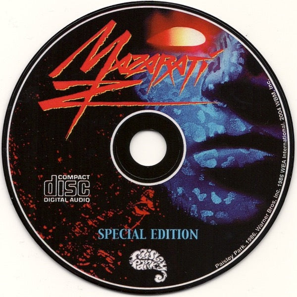 Image of Label Cover of 2135046E: CD - MAZARATI, Mazarati (Paisley Park; WBM 0127, US 2004, Jewel Case)   VG+/VG+