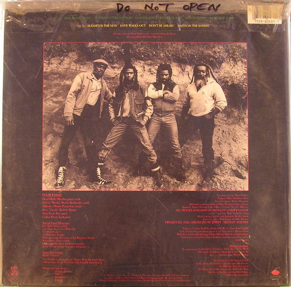 Image of Back Cover of LP - G+/VG - STEEL PULSE, Babylon The Bandit (Elektra; 60437-1, US 1985, Inner), ,  - 4416159C