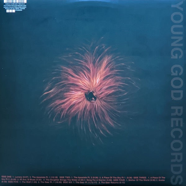 Image of Back Cover of 3xLP - EX/EX - SWANS, The Seer (Young God Records; YG45, Europe 2014 Reissue, Triple Gatefold, Poster), Opened Instore, Still In Stickered Shrinkwrap,  - 3646138S