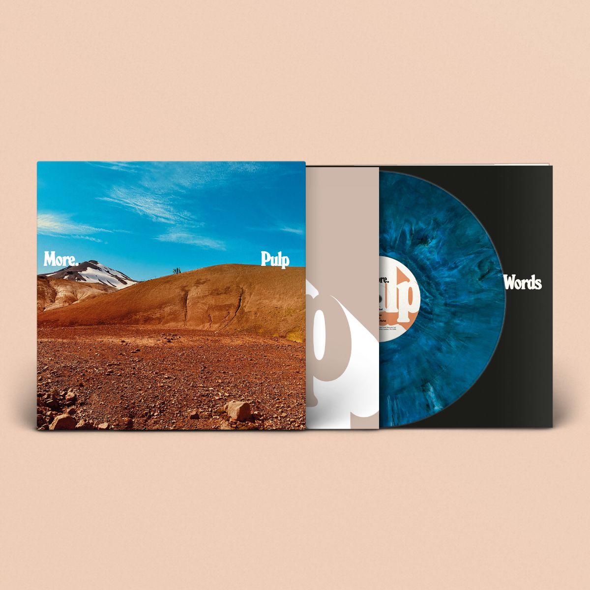 Image of Label Cover of 3155013S: LP - PULP, More (Rough Trade; RT0541LPE, UK 2025, Inner & Insert, Indie Exclusive on "Blue Sky Thinking� Blue/White Marble Vinyl)   NEW/NEW