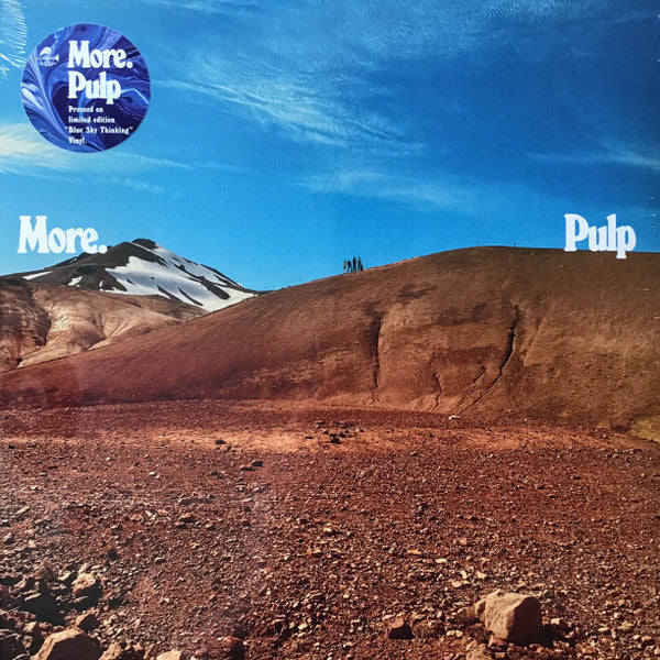 Image of Front Cover of 3155013S: LP - PULP, More (Rough Trade; RT0541LPE, UK 2025, Inner & Insert, Indie Exclusive on "Blue Sky Thinking� Blue/White Marble Vinyl)   NEW/NEW