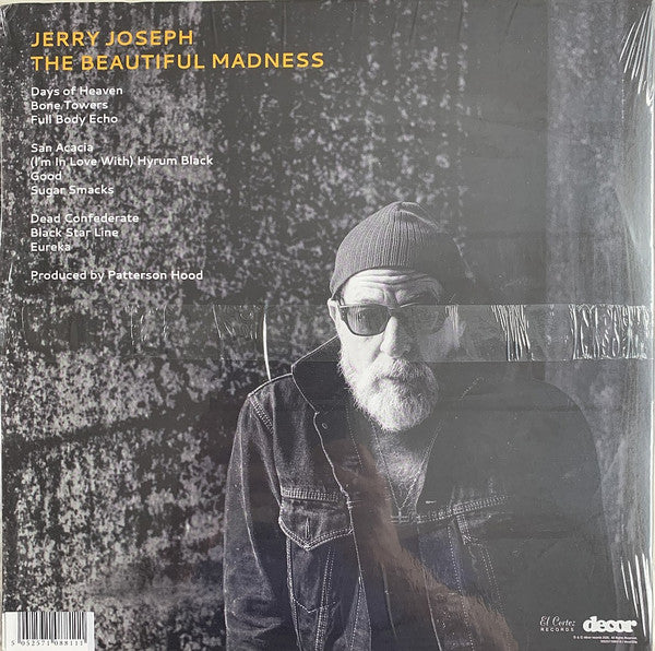 Image of Back Cover of 2xLP - VG+/EX - JERRY JOSEPH, The Beautiful Madness (Decor Records ; decor55lp, Europe 2020, Gatefold, Insert, Green Vinyl, Side D Blank), ,  - 2226341E