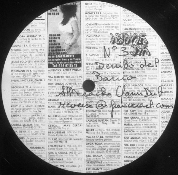 Image of Front Cover of 2125412E: 12" - YANN DUB, Deribo Del Bario (Reverse Records; REVERSE REC N� 3, France 1999)   /G+