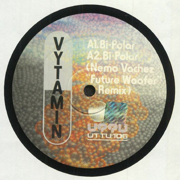 Image of Front Cover of 4625109E: 12" - VYTAMIN, VITESS, Bi-Polar EP (Unknown To The Unknown; UTTU106,  2020) Unplayed  /EX