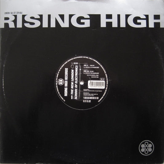Image of Front Cover of 12" - VG/VG - THE NEW LONDON SCHOOL OF ELECTRONICS, Voices Of The Rainforest (Rising High Records; RSN 63, UK 1993, Company Sleeve), light marks only. original company sleeve,  - 3446150S