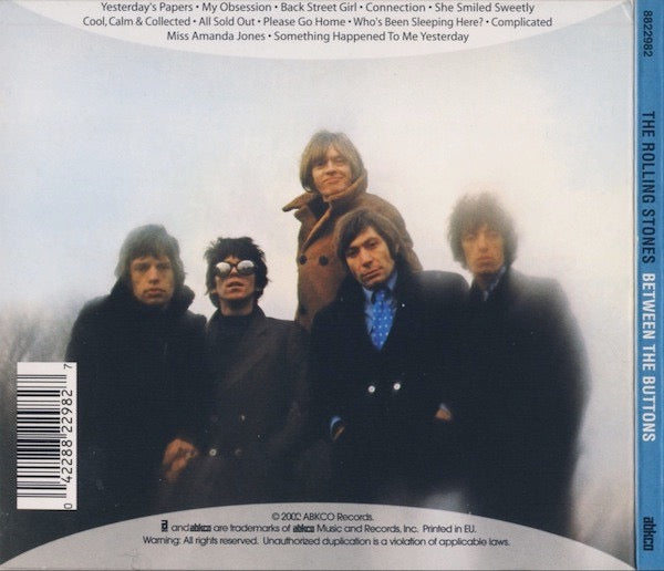 Image of Back Cover of CD - VG+/VG+ - THE ROLLING STONES, Between The Buttons (UK) (ABKCO; 8822982, Europe 2002, Digipak, Insert, SACD), ,  - 2516443C