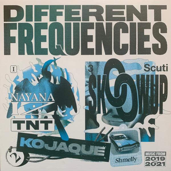 Image of Front Cover of 2235025E: LP - VARIOUS, Different Frequencies (Different; DIF505LP, UK 2021, Transparent Blue Vinyl)   NEW/NEW