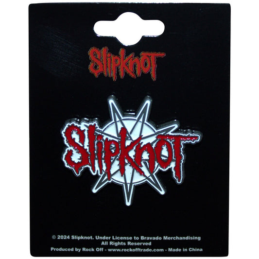 Image of Front Cover of 2255128S: Accessories - SLIPKNOT, Star Logo Pin Badge (,  )   NEW/NEW