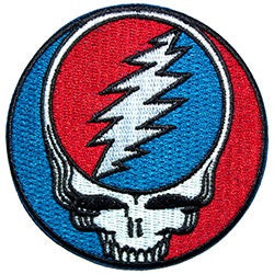 Image of Front Cover of Accessories - NEW/NEW - GRATEFUL DEAD, Steal Your Face Patch (, China ), ,  - 2255103S