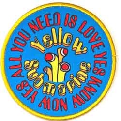 Image of Front Cover of 2255092S: Accessories - THE BEATLES, Yellow Submarine Circle Patch (, China )   NEW/NEW