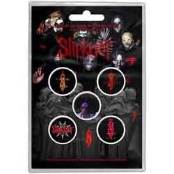 Image of Front Cover of 2255150S: Accessories - SLIPKNOT, We Are Not Your Kind Badge Pack (5x badges; , UK )   NEW/NEW