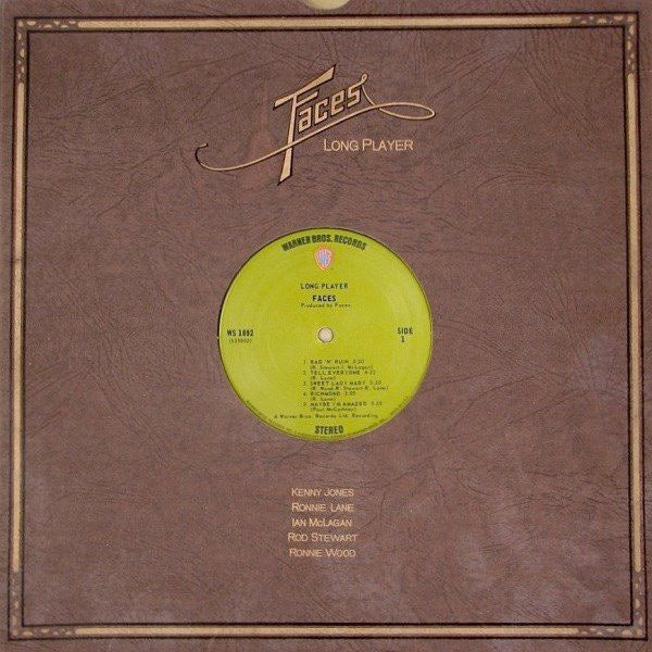 Image of Front Cover of LP - VG/VG+ - FACES, Long Player (WB Green; 1892, US 1971, Die Cut Sleeve), Cut-out (Corner cut),  - 2726154E