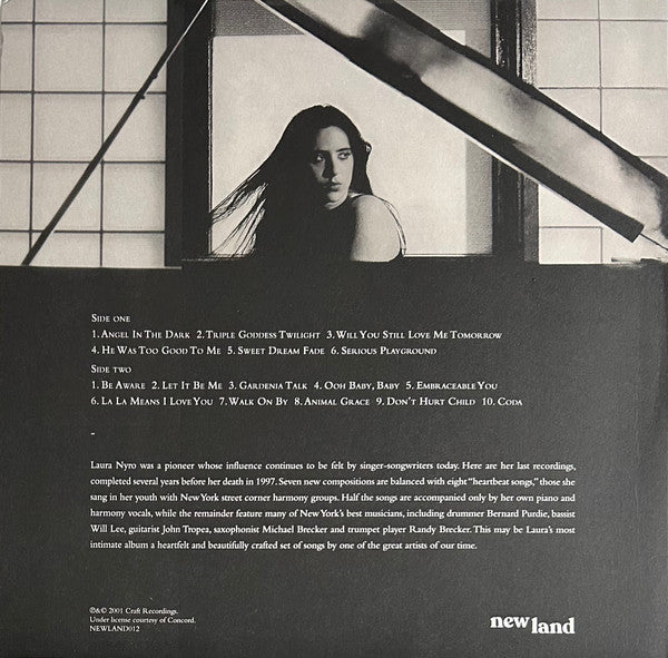 Image of Back Cover of LP - EX/VG+ - LAURA NYRO, Angel In The Dark (New Land; NEWLAND012, Worldwide 2025 Reissue, Stickered Plastic Sleeve, Insert, RSD 2025), ,  - 2516012C