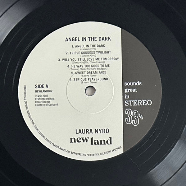 Image of Label Cover of LP - EX/VG+ - LAURA NYRO, Angel In The Dark (New Land; NEWLAND012, Worldwide 2025 Reissue, Stickered Plastic Sleeve, Insert, RSD 2025), ,  - 2516012C