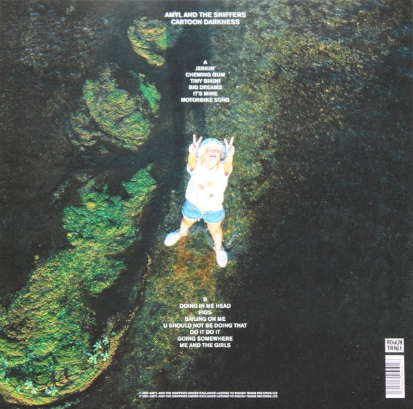Image of Back Cover of LP - VG+/VG+ - AMYL AND THE SNIFFERS, Cartoon Darkness (Rough Trade; RT0510LP, UK & Europe 2024, Inner, Poster), ,  - 2716025C