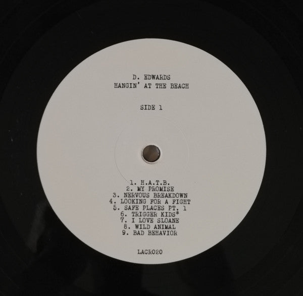 Image of Label Cover of 2245238S: 2xLP - D. EDWARDS, Hangin' At The Beach (L.A. Club Resource; LACR020, US 2016) Lovely copy, plays great.   VG+/VG+