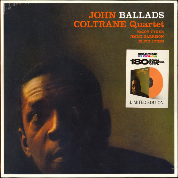 Image of Front Cover of 3915313C: LP - JOHN COLTRANE QUARTET, Ballads (WaxTime In Color; 950666, Europe 2019 Reissue, Orange Vinyl)   NEW/NEW