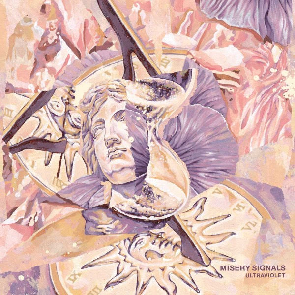 Image of Front Cover of LP - VG+/VG+ - MISERY SIGNALS, Ultraviolet (Basick Records; BSK118LP, UK 2020, Insert, Clear with Purple & Black Splatter Vinyl, Ltd to 300), Still In Opened Shrinkwrap,  - 2546216S