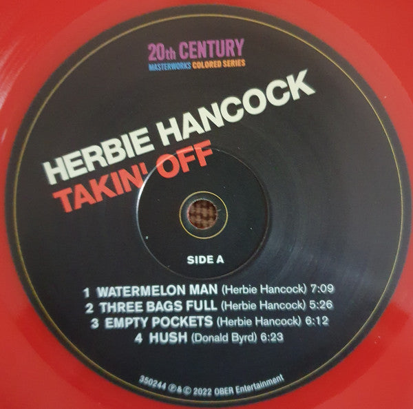 Image of Label Cover of LP - NEW/NEW - HERBIE HANCOCK, Takin' Off (20th Century Masterworks; 350244, Europe 2022 Reissue, Red Vinyl), ,  - 2436133E
