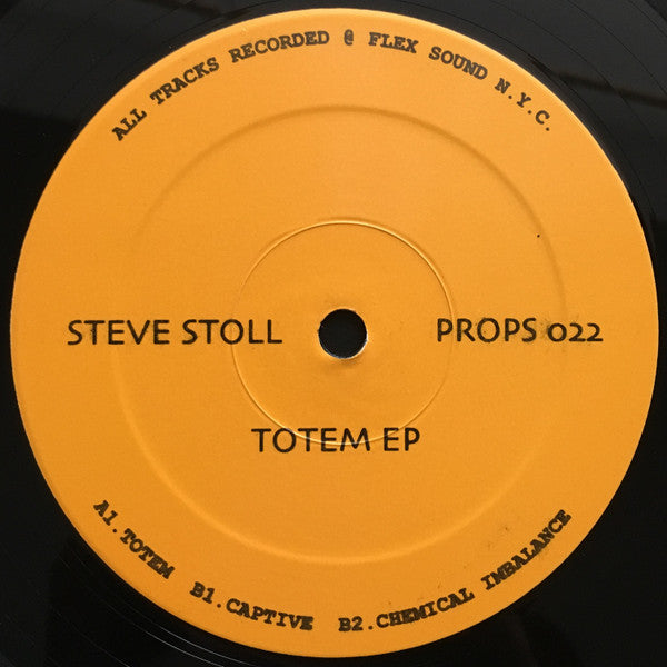 Image of Front Cover of 2215605C: 12" - STEVE STOLL, Totem EP (Proper N.Y.C.; PROPS 022, US 1997)   /VG