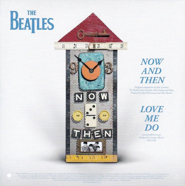 Image of Back Cover of 7" - VG+/VG - THE BEATLES, Now And Then / Love Me Do (Apple; 4814586, Worldwide 2023, Picture Sleeve, Insert, Black Vinyl), ,  - 3756012S