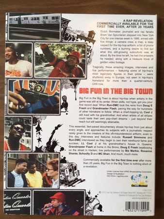 Image of Back Cover of DVD - VG+/VG+ - BRAM VAN SPLUNTEREN, Big Fun In The Big Town (Five Day Weekend; FDW-7709, US 2012, Digipak, Region 1 US), ,  - 2335005E