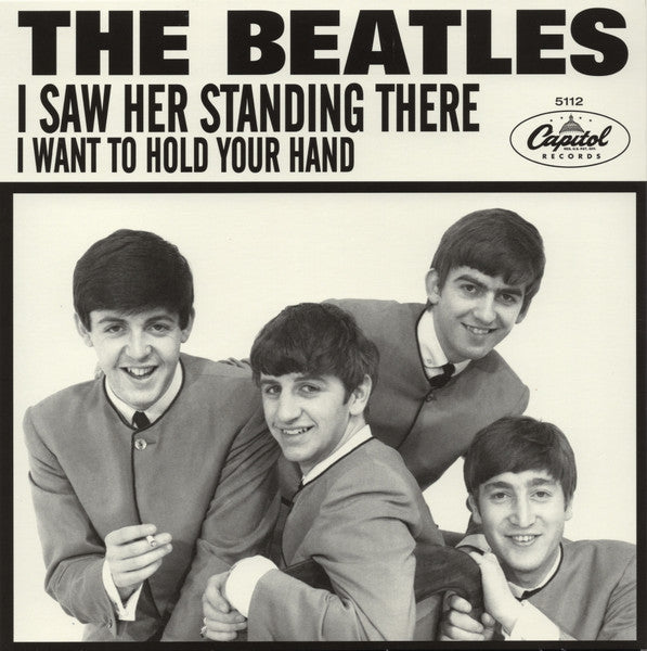 Image of Back Cover of 7" - EX/M - THE BEATLES, I Want To Hold Your Hand / I Saw Her Standing There (Capitol Records; 5112, Europe 2024 Reissue, Mono), SEALED,  - 4016236C