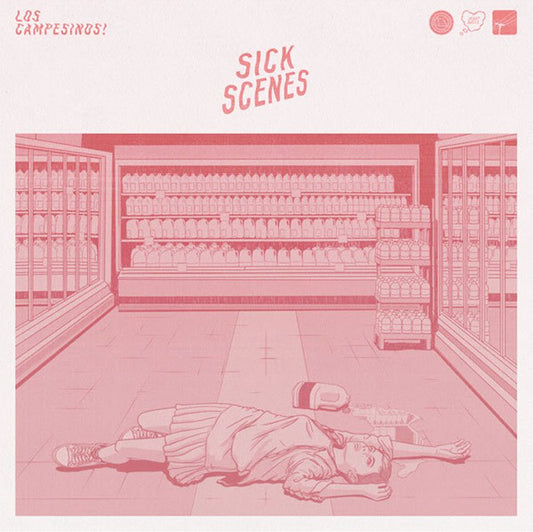 Image of Front Cover of LP - VG+/VG+ - LOS CAMPESINOS!, Sick Scenes (Wichita; WEBB500LP, UK 2017, Uncoated Sleeve, Poster, 180 Gram Vinyl, HL/KR matrix), ,  - 2345020S