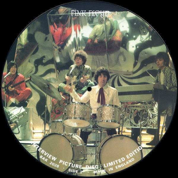 Image of Label Cover of 2325025E: LP - PINK FLOYD, Limited Edition Interview Picture Disc (Baktabak; BAK 2028, UK 1987, Die Cut Sleeve, Interview Picture disc)   VG/VG+