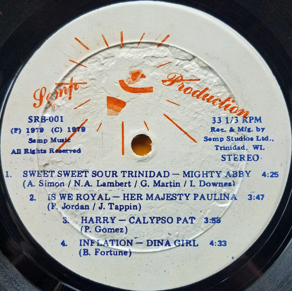 Image of Label Cover of LP - G+/VG+ - VARIOUS ARTISTS, Kaiso Royale (Semp Production; SRB-001, Trinidad & Tobago 1979), Shiny clean disc. Lots of storage wear on sleeve.,  - 2315247C