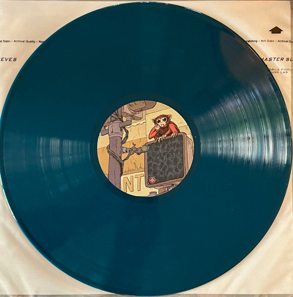 Image of Label Cover of LP - EX/EX - BLOCKHEAD, The Music Scene (Ninja Tune; ZEN149C, UK & Europe 2022 Reissue, Teal Opaque Vinyl; 180g), ,  - 4126308E