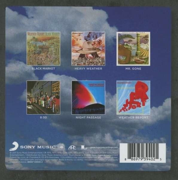 Image of Back Cover of 6xCD - VG+/EX - WEATHER REPORT, The Columbia Albums 1976-1982 (Sony Music; 88697 93940 2, Europe 2014 Reissue, Box Set, Booklet), ,  - 1916100C