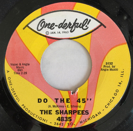 Image of Front Cover of 7" - /VG+ - THE SHARPEES, Do The 45" (One-derful; 4835, US 1966, Generic), ,  - 2355239S