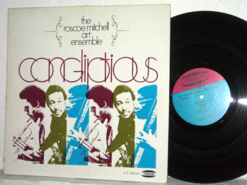 Image of Back Cover of LP - VG/VG - THE ROSCOE MITCHELL ART ENSEMBLE, Congliptious (Nessa Records; N-2, US 1968, Purple/Blue labels), Solid VG across the board.,  - 2416050C