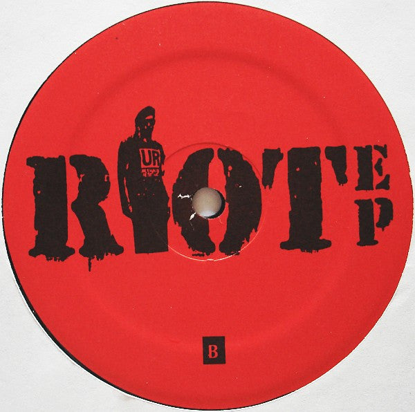 Image of Back Cover of 12" - VG/VG - UNDERGROUND RESISTANCE, Riot EP (Underground Resistance; UR-010, US 1991, Original Red Plain Sleeve), Strong VG, A1		Riot	4:50A2		Panic	4:56B1		Rage	7:25B2		Assault 4:16 - 2326297E