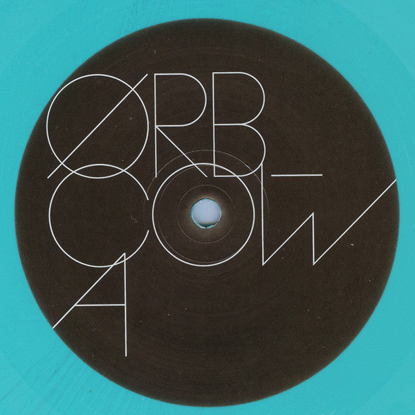 Image of Back Cover of 2315346C: LP - ORB, COW. Chill Out, World! (Kompakt; KOMPAKT 354 LIM, Germany 2016, Embossed Card Sleeve, Inner, Turquoise Vinyl) Sleeve very lightly mottled / stained. Stickered shrink-wrap  VG/VG+
