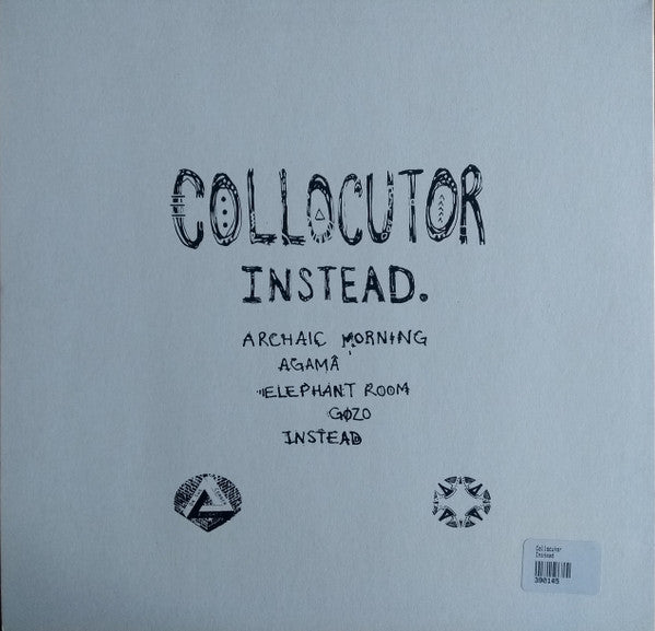 Image of Back Cover of LP - VG/VG+ - COLLOCUTOR, Instead (On The Corner Records ; OTCRLP 001, UK , Insert), ,  - 2325355E