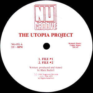 Image of Front Cover of 12" - /VG - UTOPIA PROJECT, Files (Nu Groove; NG-051, US 1990, Plain Sleeve), Light marks and faint hairlines.,  - 2916022C